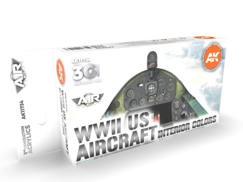 AK Acrylics 3Gen Aircraft Set – Luftwaffe Fighter Colors 1941-1944, 4x17 Ml, Perfekt Für Modellbau