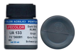 Farba LifeColor UA133 mimetic dark grey rim 66