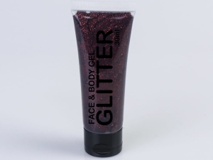Glitter Gel Tube dark brown 30 ml