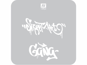 Vallejo Stencils ST-LET004 Street Art n? 2