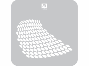 Vallejo Stencils ST-SF003 Distorted Honeycomb