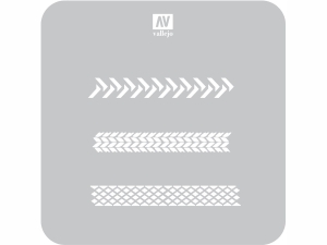 Vallejo Stencils ST-TX002 Tyre Marks