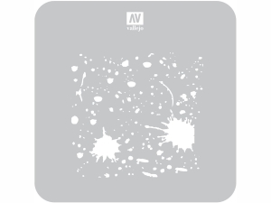 Vallejo Stencils ST-TX003 Splash & Stains