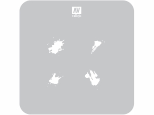 Vallejo Stencils ST-TX004 Petrol Spills