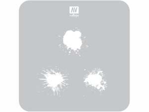 Vallejo Stencils ST-TX005 Paint Stains