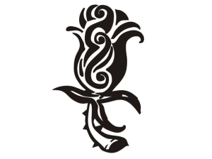 Aerograf szablona do tatuażu V054