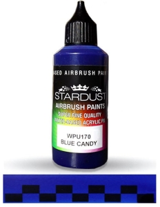 Stardust WPU170 Airbrush PU 1K RC CANDY Color BLUE 60ml