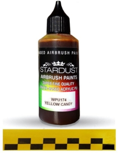 Stardust WPU174 Airbrush PU 1K RC CANDY Color YELLOW 60ml