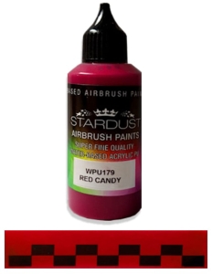 Stardust WPU179 Airbrush PU 1K RC CANDY Color RED 60ml