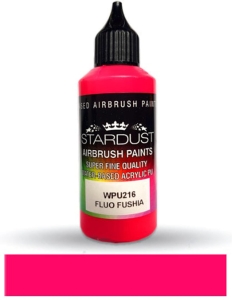 Stardust WPU216 Airbrush PU 1K RC FLUORESCENT Color FUSHIA 60ml