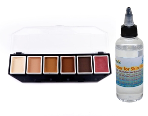 Alcohol-based bodyPainting - Skin Illustrator FX - 6x Skin colors (6x8g) + Activator 100ml