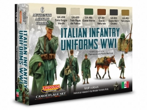 LifeColor Set CS50 ITALIAN INFANTRY UNIFORMS WWI