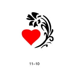 Szablon do błyszczącego tatuażu Fengda 11-10