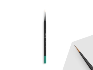 Vallejo Precision B03000 Round Synthetic Brush, Triangular Handle No. 0