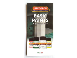 LifeColor CC01 Color Chart: BASIC PAINTS (4 pages)
