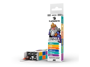 AK PLAYMARKERS SET AKM103 CLOTHES & ORNAMENTS  (6x)