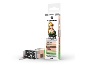 AK PLAYMARKERS SET AKM107 SKIN & FLESH TONES (6x)