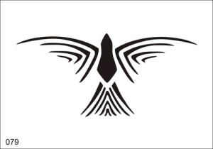 Aerograf szablona do tatuażu V079