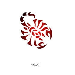 Szablon do błyszczącego tatuażu Fengda 15-09