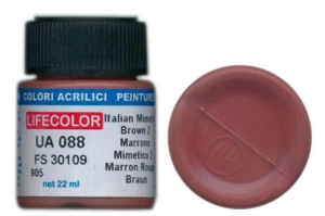 Farba LifeColor UA088 mimetic italian brown 2