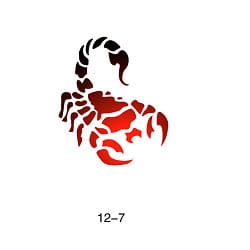 Szablon do błyszczącego tatuażu Fengda 12-07