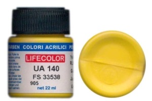 Farba LifeColor UA140 mimetic yelow rim 04