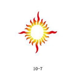 Szablon do błyszczącego tatuażu Fengda 10-07