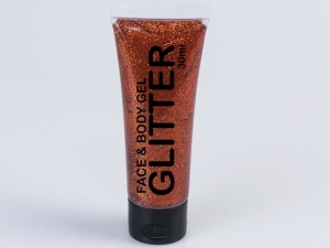 Glitter Gel Tube red bronze 30 ml