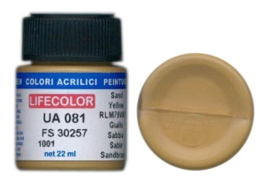 Farba LifeColor UA081 mimetic sand yellow rim 79 var