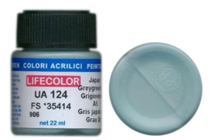 Farba LifeColor UA124 mimetic japan grey green a5