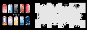 Szablon do paznokci (airbrush nail art) Fengda JFH03-051