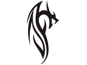 Aerograf szablona do tatuażu V075