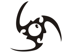 Aerograf szablona do tatuażu V025