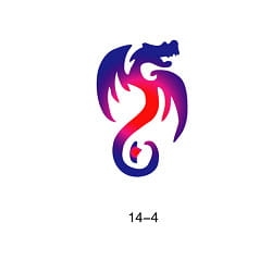 Szablon do błyszczącego tatuażu Fengda 14-04