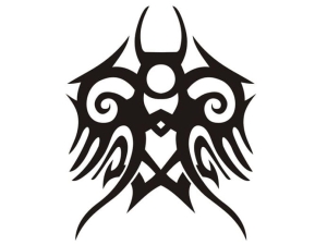 Aerograf szablona do tatuażu V031