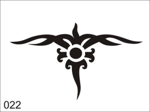 Aerograf szablona do tatuażu V022