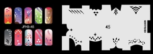 Szablon do paznokci (airbrush nail art) Fengda JFH03-045