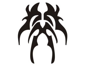 Aerograf szablona do tatuażu V032