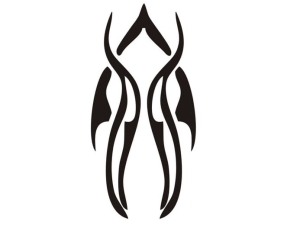 Aerograf szablona do tatuażu V037