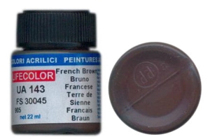 Farba LifeColor UA143 mimetic french brown