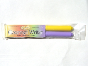 AmeriColor 2x GOURMET WRITERS Pisak Spożywczy (Easter set) - Purple+Yellow