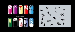 Szablon do paznokci (airbrush nail art) Fengda JFH12-239