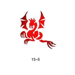 Szablon do błyszczącego tatuażu Fengda 13-05