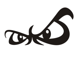 Aerograf szablona do tatuażu V119