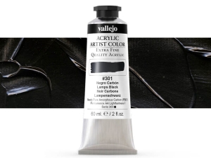Vallejo Acrylic Artist Color 16301 Lamp Black (60ml)