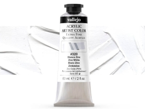 Vallejo Acrylic Artist Color 16320 Zinc White (60ml)