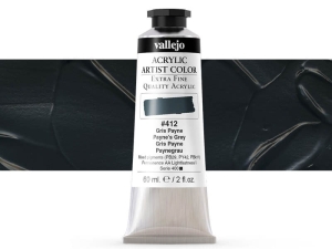 Vallejo Acrylic Artist Color 16412 Payne’s Grey (60ml)