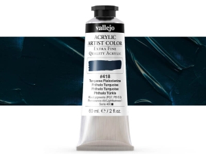 Vallejo Acrylic Artist Color 16418 Phtalocyanine Turquoise (60ml)