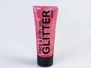 Glitter Gel Tube light red 30 ml