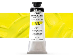 Vallejo Acrylic Artist Color 16616 Fluorescent Yellow (60ml)